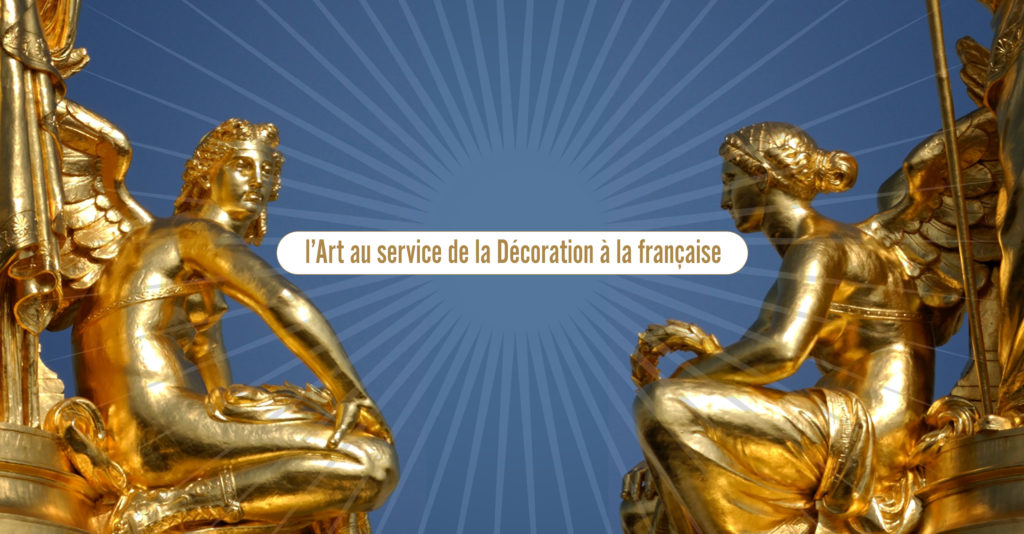 Fond french touch decoration
