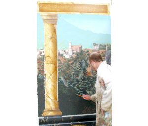 Fresques trompe l'oeil à la française 43