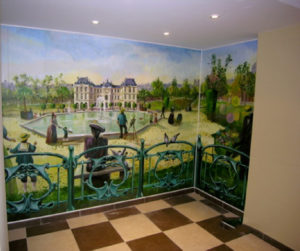 Fresques trompe l'oeil à la française 54